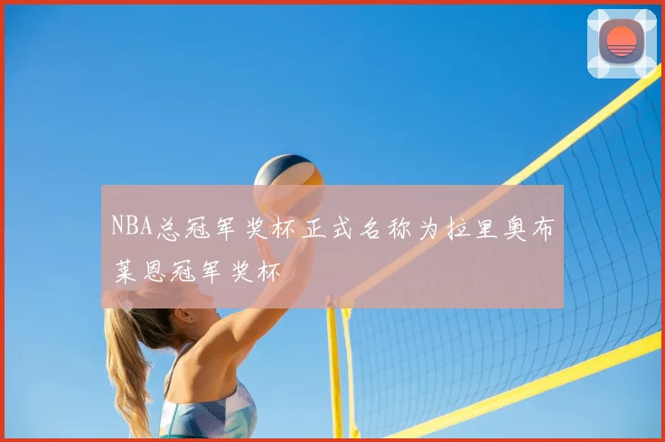 NBA总冠军奖杯正式名称为拉里奥布莱恩冠军奖杯