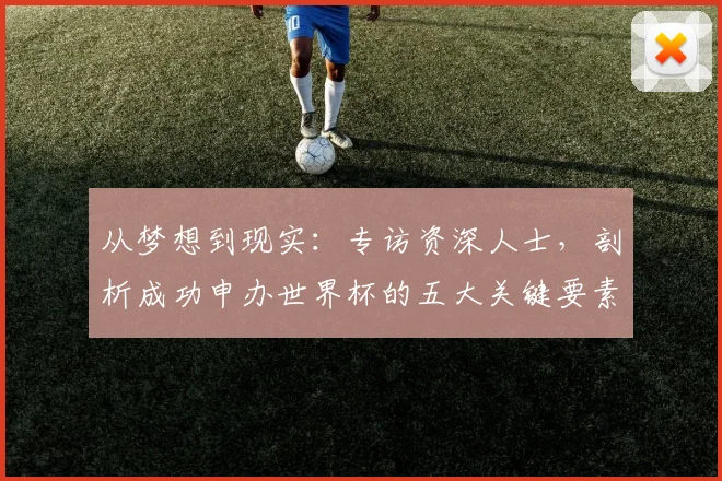 从梦想到现实:专访资深人士,剖析成功申办世界杯的五大关键要素