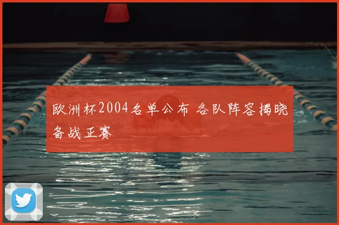 欧洲杯2004名单公布 各队阵容揭晓备战正赛